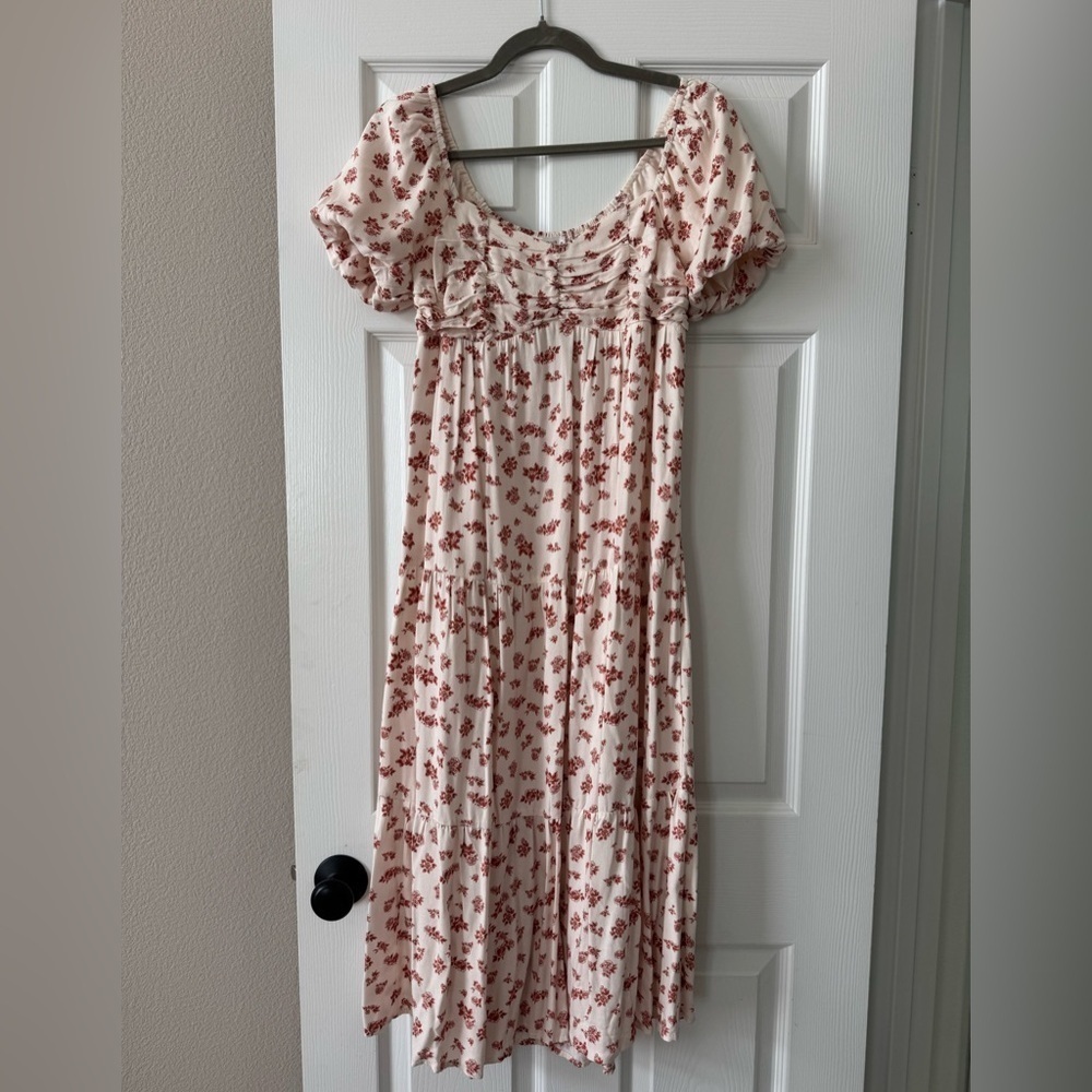 KIRIOUS Los Angeles floral midi dress size small